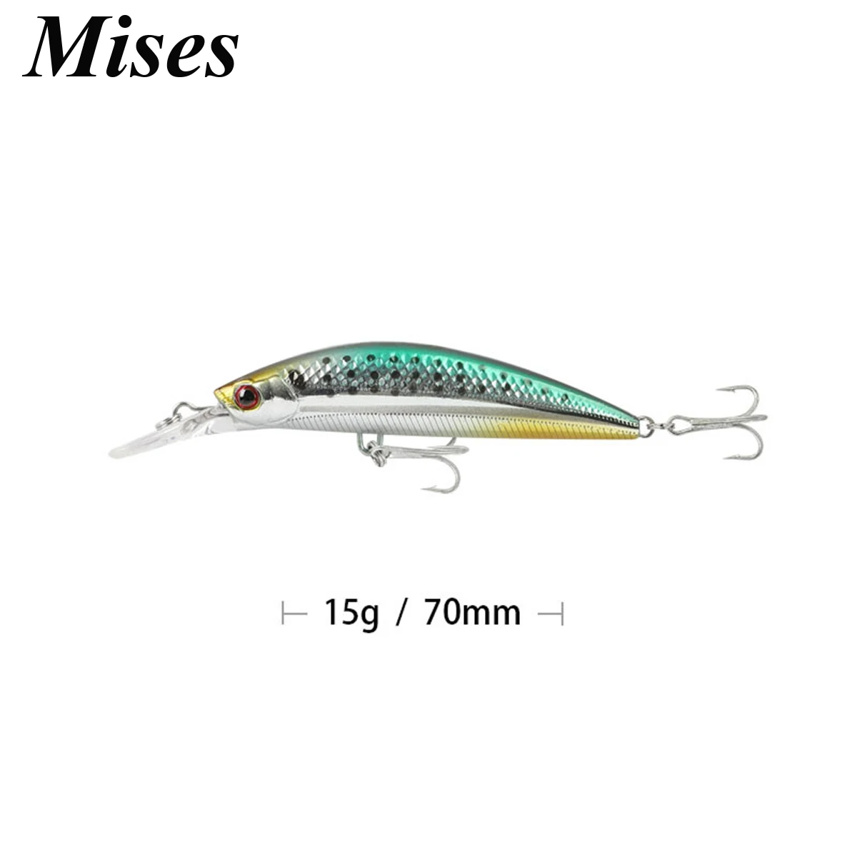 7 см 15 г 4 цвета длинная блесна Тонущая бионическая 3D глаза искусственная