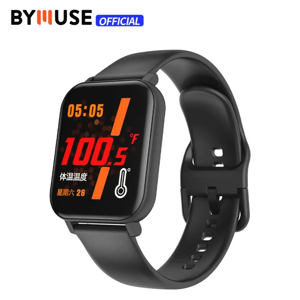 BYMUSE F25 Смарт часы для мужчин 2020 термометр наручные умные женщин интеллигентая (ый)