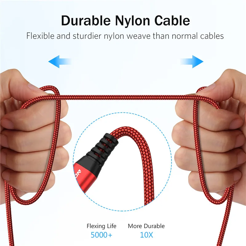 Usb кабель USLION 3A Type C для Samsung S10 S9 S8 провод быстрой зарядки телефона USB Xiaomi mi9 Redmi note