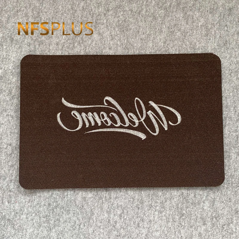 Коврик для входной двери с вышивкой 40x60 см Противоскользящие коврики из