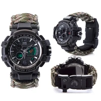 2021 new relogio masculino men military sports digital watches compass outdoor survival multi function waterproof mens watch