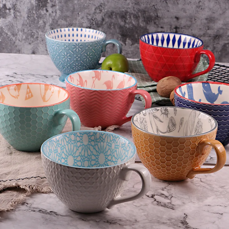 Керамические фарфоровые дорожные красные чайные кофейные чашки блюдца