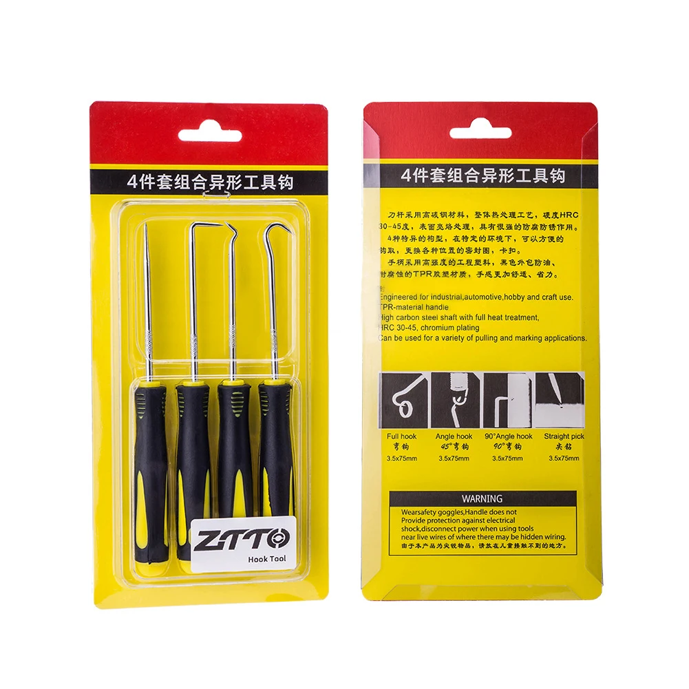 

4pcs Auto Car Pick and Hook Set O Ring Oil Seal Gasket Puller Remover Craft Hand Tool Car Remover Tool Set handgereedschap