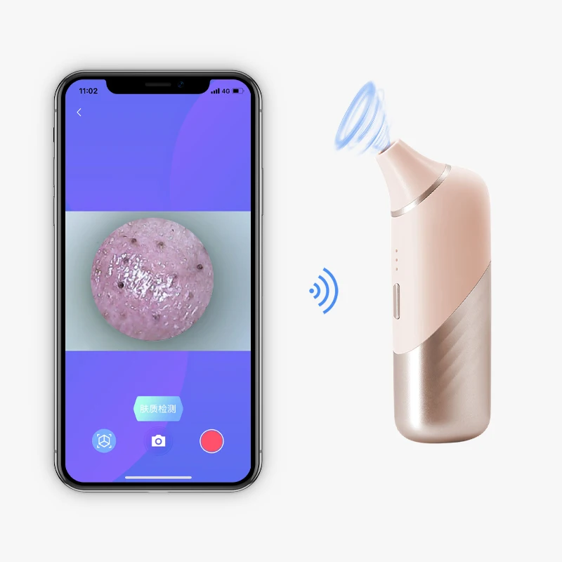 

JXJ Visual Blackhead Remover Facial Pores Black Head Cleaner Vacuum Suction 5 Mega-Pixel WIFI Microscope Camera