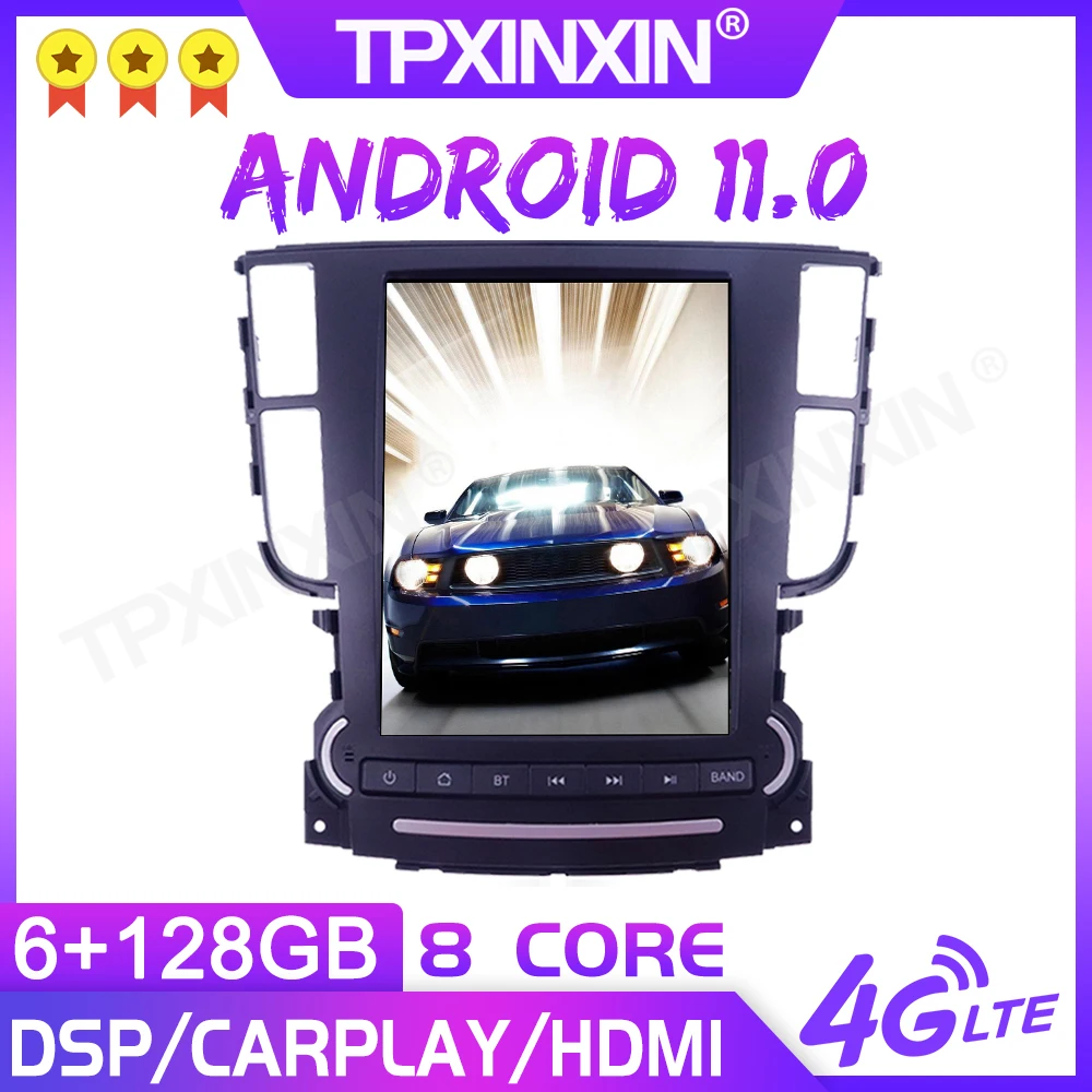 구매 안드로이드 11.0 Acura TL 자동차 멀티미디어 플레이어 GPS 네비게이션 헤드 유닛 자동 라디오 오디오 스테레오 테이프 레코더 무선 Carplay