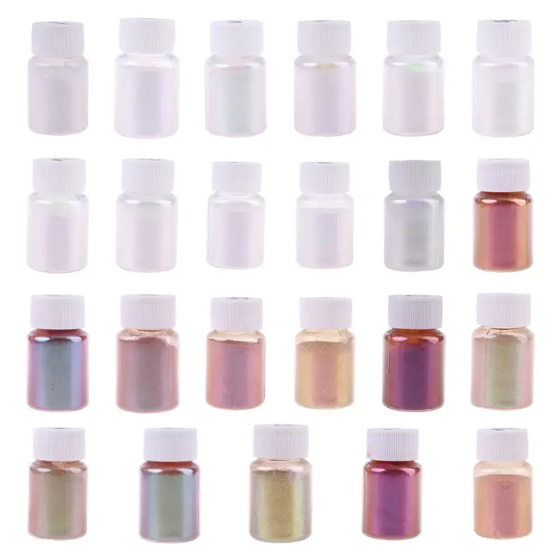 

Color Changing Pearlescent Mica Powder UV Resin Glue DIY Jewelry Crafts Making
