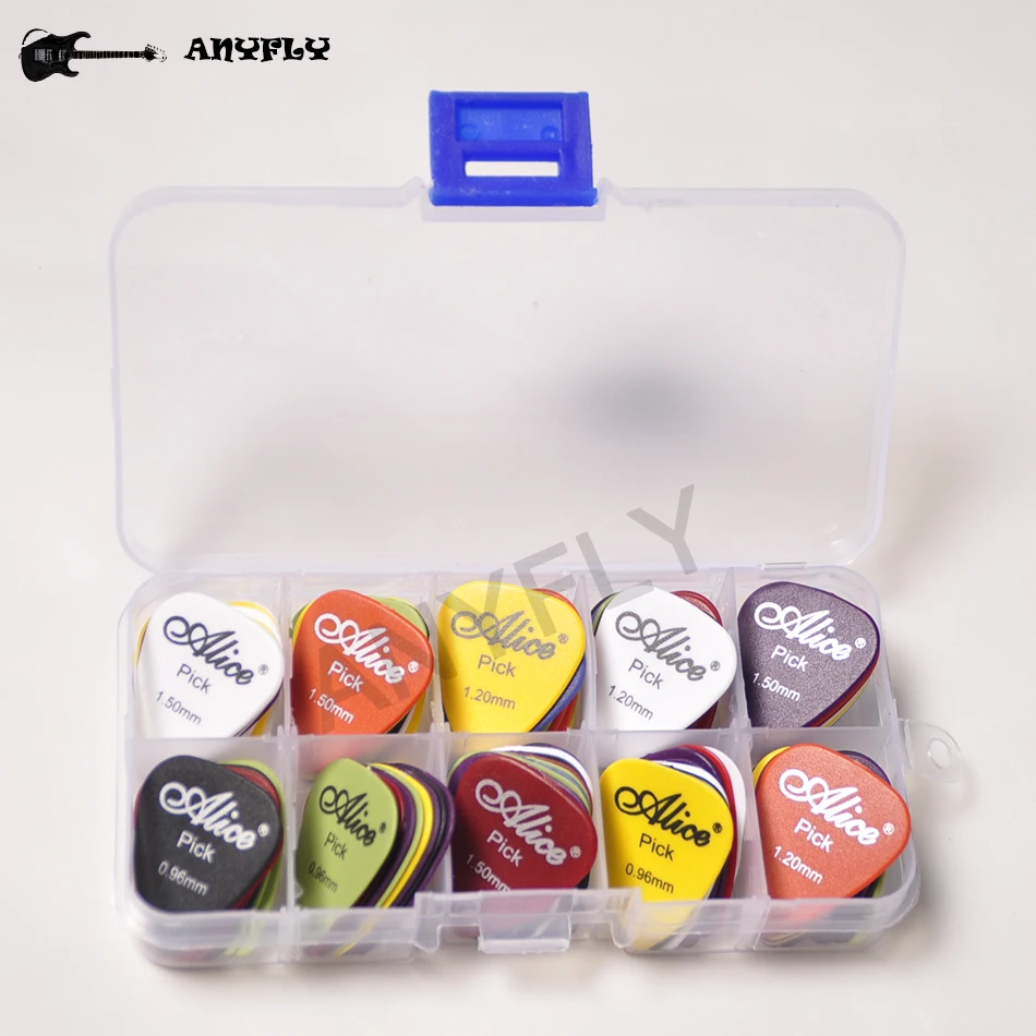 viele 30 stücke gitarre picks alice matte akustische elektrische plektren dicke farbe sortiert 1 kunststoff fall box free global shipping