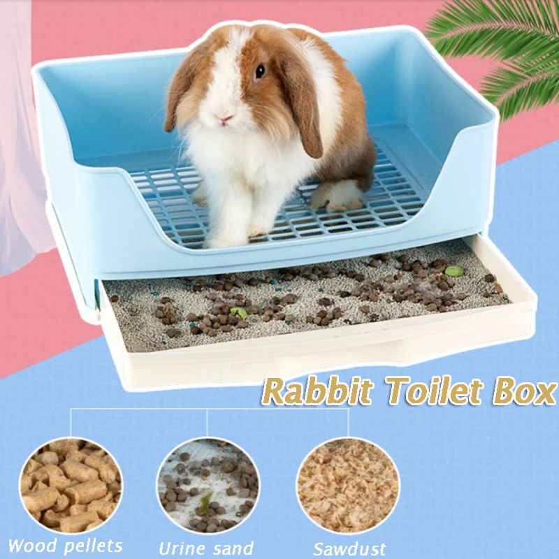 

Rabbit Hamster Training Toilet Pet Drawer Potty Convenient Rabbit Litter Tray Large Bath Tub Artifact Pet Accessories Ferrets