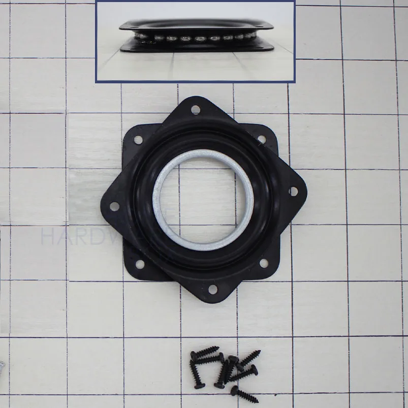 Вращающаяся пластина для спиннера черная сталь 2 дюйма 3/4x70 мм|steel black|steel swivelsteel lazy