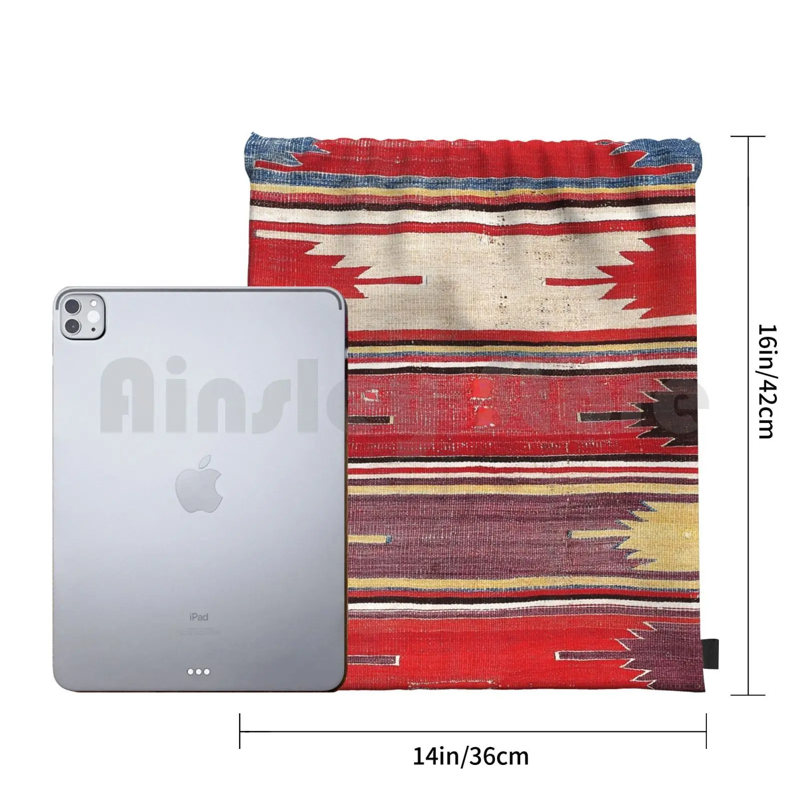 Винтажный рюкзак с принтом винтажный коврик