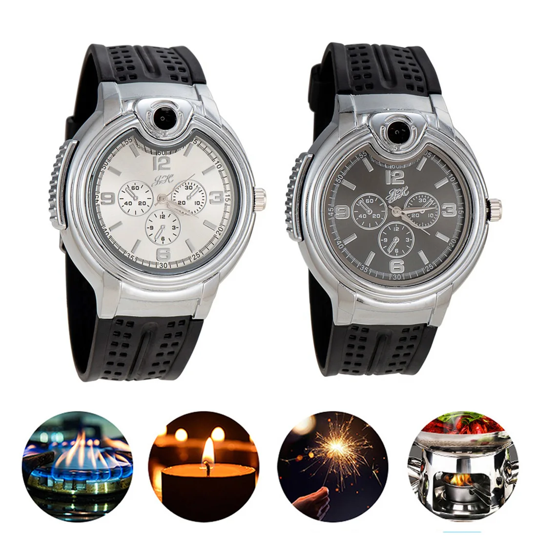 

Lighter Men's Quartz Wristwatches Creative Military Watches Fashion Business Watches Beat Moment Clock Christmas Gifts