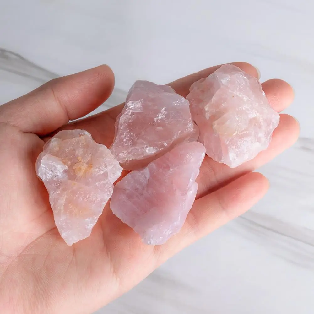 1pcs Natural Stones Rose Quartz Raw Mineral Healing Stone Pink Crystal Specimen Home Decor Gemstones High Quaility | Дом и сад