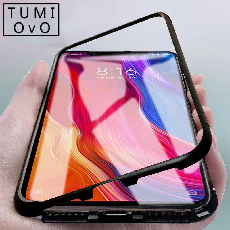 Роскошный 360 магнитный поглощающий чехол для Xiaomi Pocophone F1 Mi 8 SE A2 Магнитный из