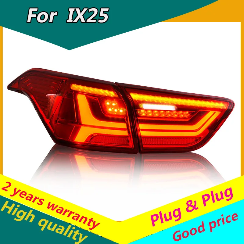 

KOWELL Car Styling tail lights case for Hyundai ix25 2016 Certa taillights LED Tail Lamp rear trunk lamp cover