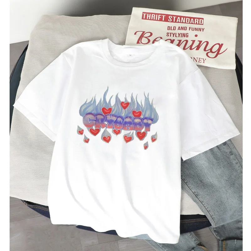 

Chinese dragon print Men ulzzang Harajuku vintage T-shirt summer personality casual women Unisex Streetwear tops womens T-shirt