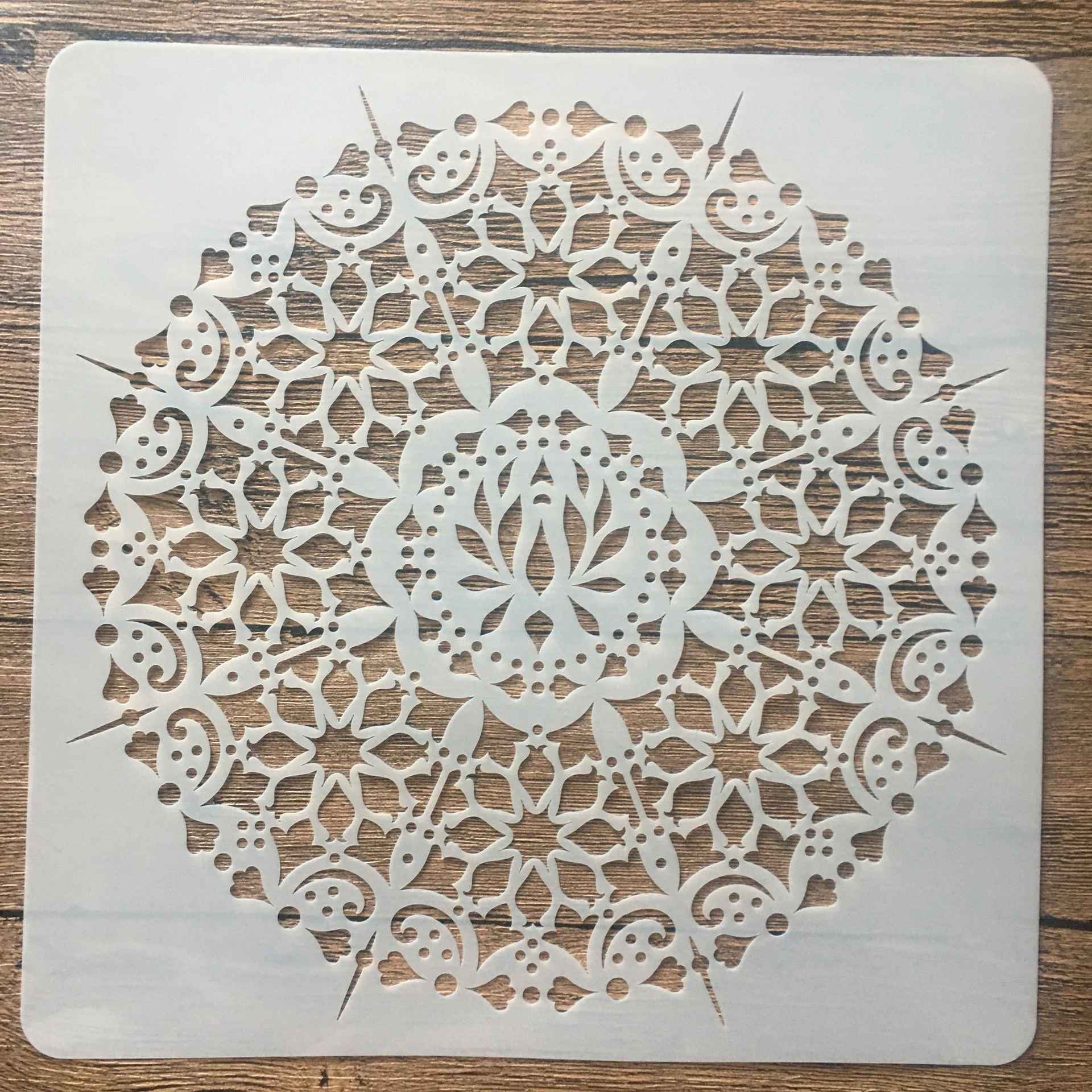 

30x30cm Large Mandala Heart Wall Stencils Coloring Scrapbook Book Embossing Album Decorative Template drawing stencils
