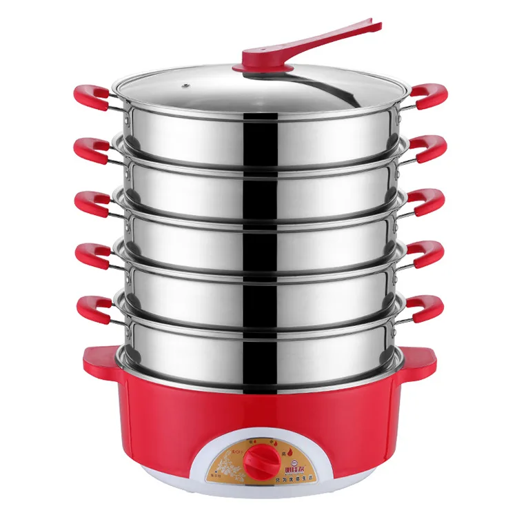 

304 Стальная кастрюля для мгновенного приготовления, медленная Варка, кастрюля для приготовления пищи, подогреватель пищи, электрическая па...