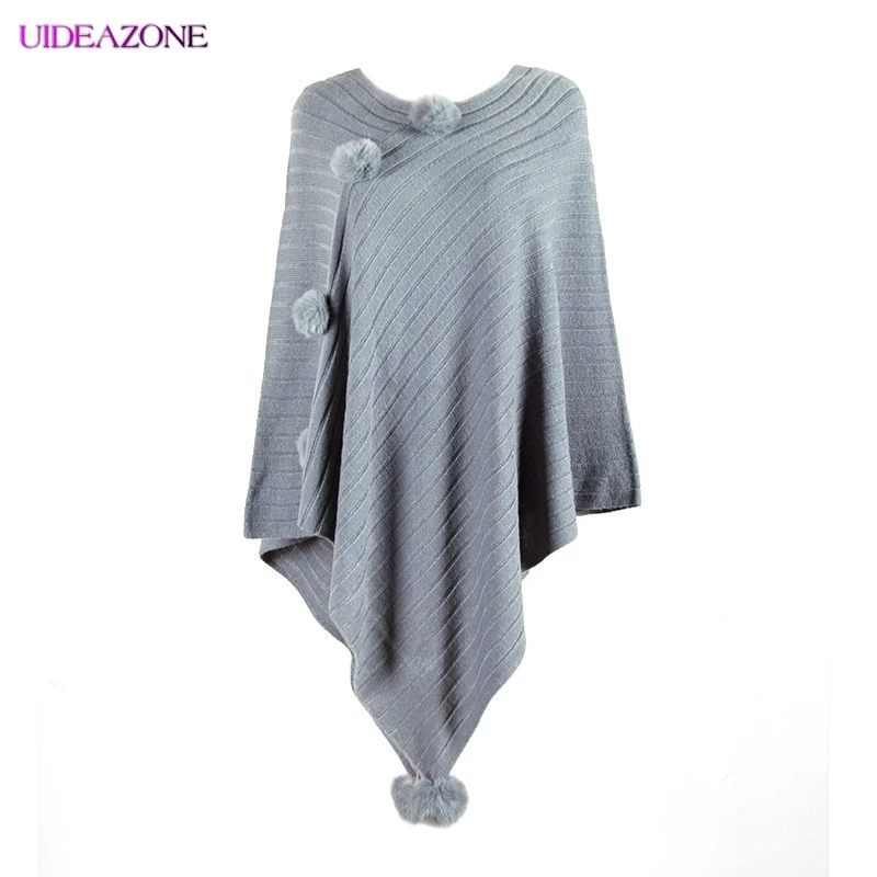 Женский асимметричный кардиган UIDEAZONE однотонный Свободный накидка свитер на