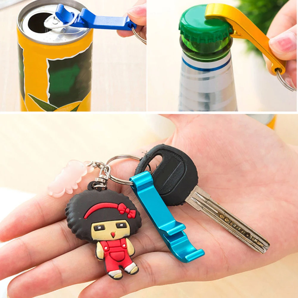 Портативный брелок открывалка для бутылок кольцо металлический пивной бар