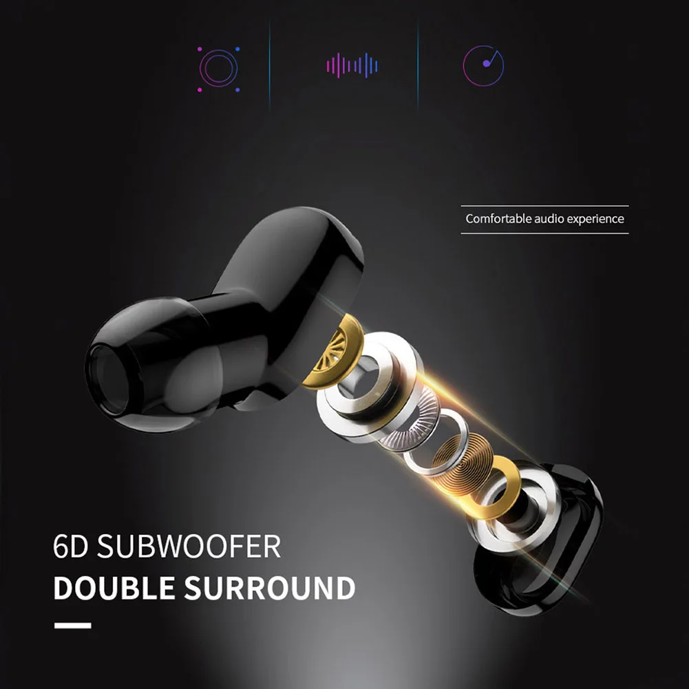 Bluetooth наушники беспроводные невидимые мини время вождения 5 часов|Наушники и