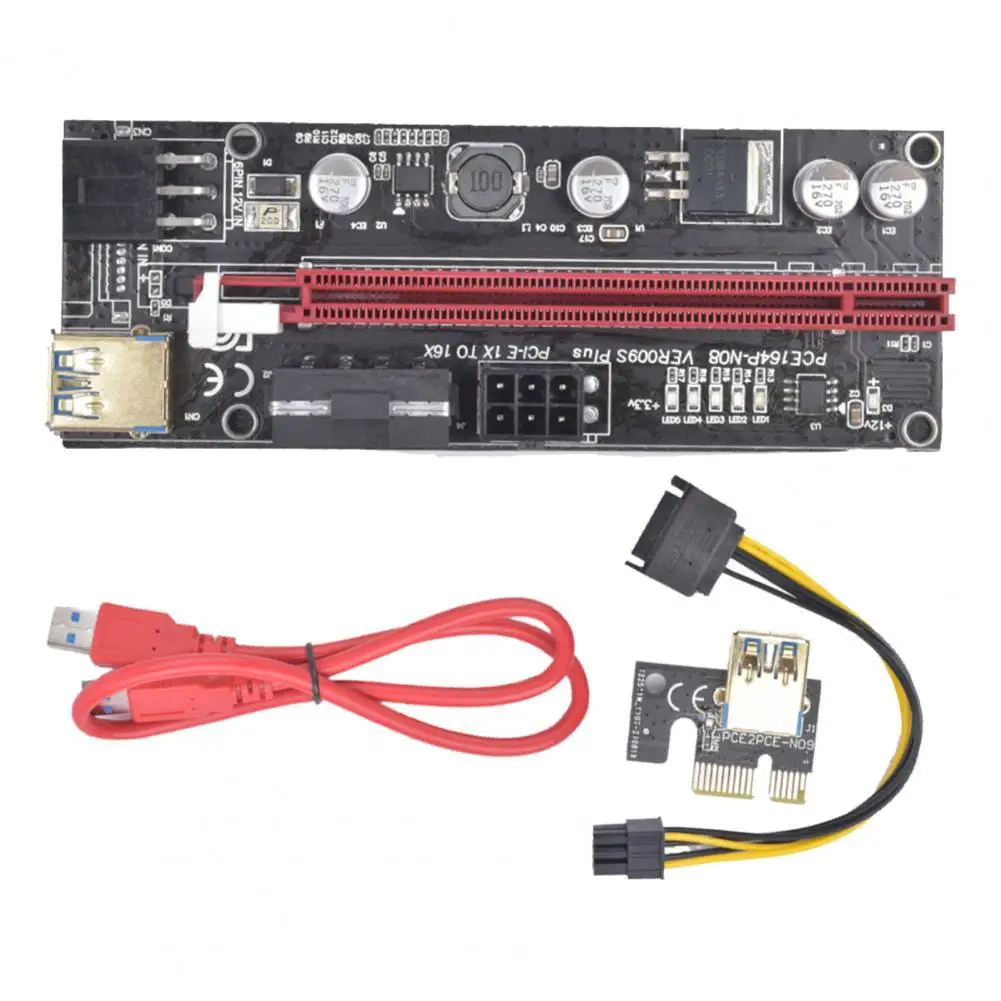

Переходная карта PCI-E с кабелем USB 3,0, 1X до 16X
