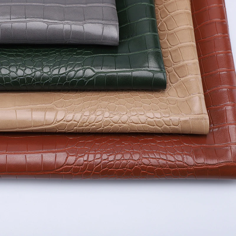 ПВХ крокодиловый узор кожзам ткань практичная DIY диван Подушка Одежда шитье