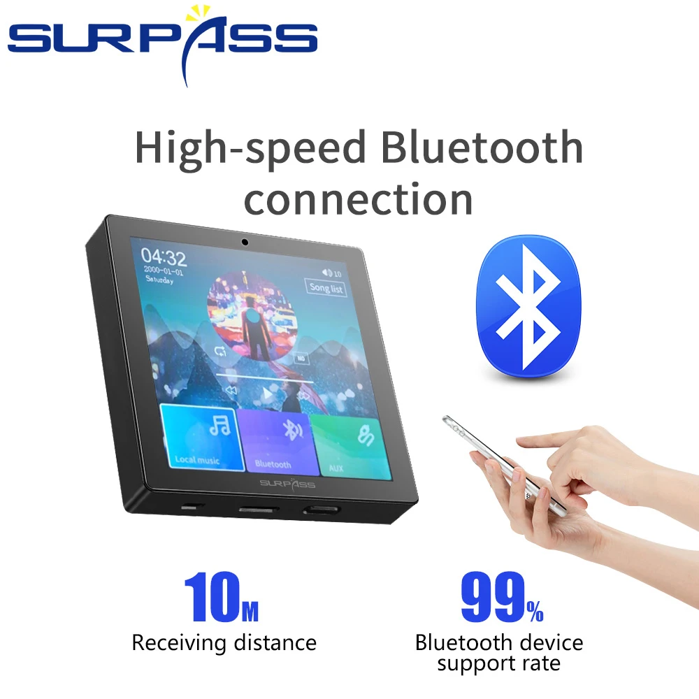 4 канала и креплением на стену Bluetooth Fm радио умный дом аудио акустическая система