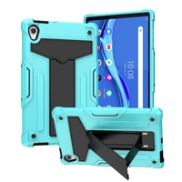 shockproof case for lenovo tab m10 hd 2nd gen tb x306f x306x 10 1 silicone hard pc hybrid armor shell kickstand stand capa cover