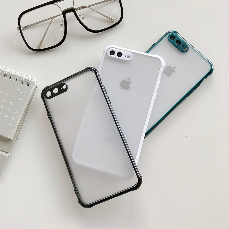 Новый противоударный чехол 2 в 1 для iphone 7 Plus 8 телефона матовые защитные чехлы с