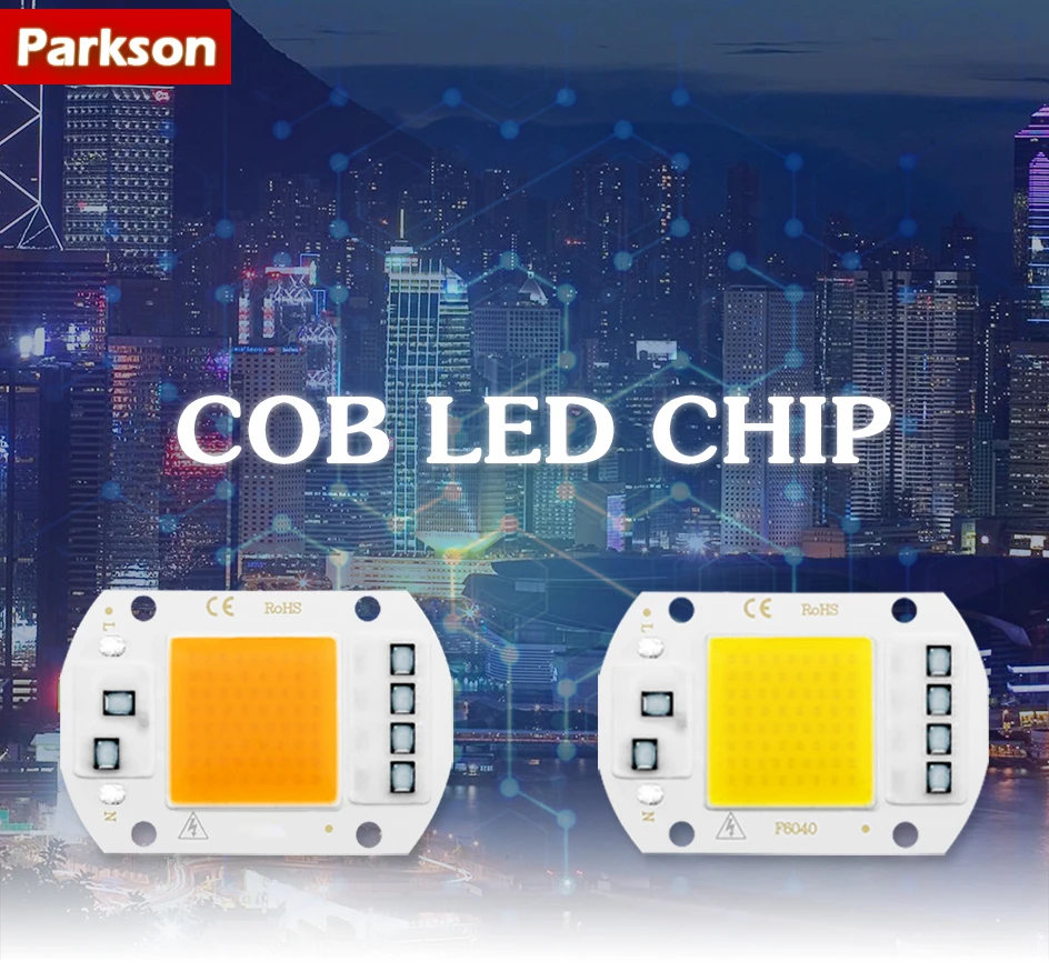 Светодиодный чип COB AC 220 110 В 50 Вт 30 Вт 20 Вт 10 Вт COB светодиодный светильник Diy для прожектора, не нужен драйвер, высокая яркость