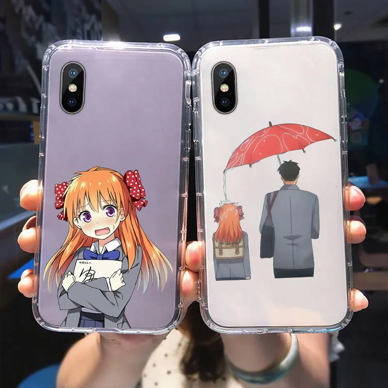 

Soft Shockproof Phone Case Transparent for IPhone 12 11 6 7 8 12Mini Pro X XS XR MAX Plus SE 2020 Monthly Girls Nozaki Kun Coque