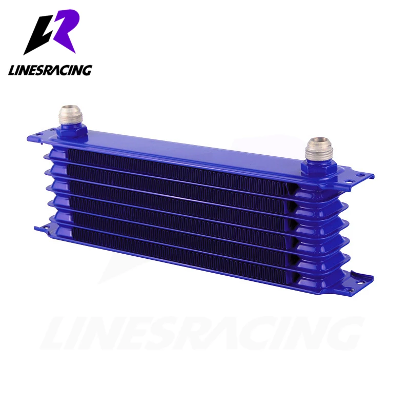 Black/ Blue UNIVERSAL 7 ROW AN10 OIL COOLER 262mm Trust Type | Автомобили и мотоциклы