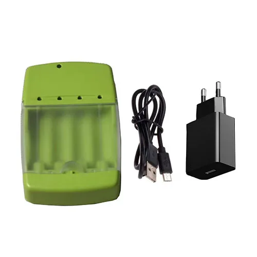 USB cable EU plug 4 слота AA AAA зарядное устройство Smart usb зарядное устройство для аккумуляторов Щелочные AA AAA зарядное устройство с Светодиодный индикатор дисплея - Цвет: USB cable EU plug