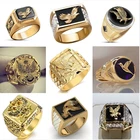 MFY властное металлическое мужское кольцо с орлом в стиле панк эмалевые мужские кольца с животными ювелирные изделия ручные аксессуары Размер 6-13