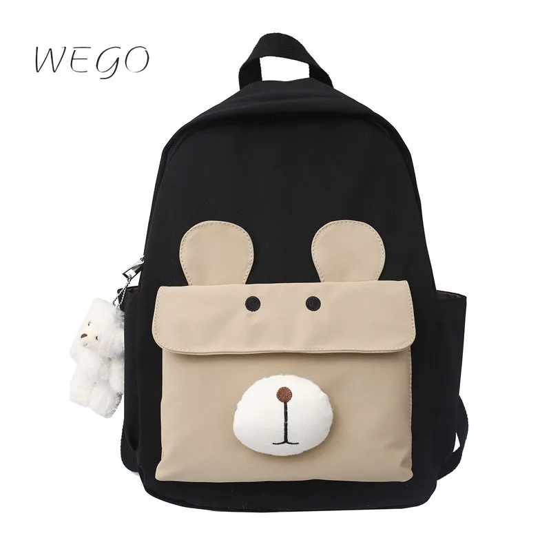 Рюкзак для девочек, Корейская версия, рюкзак для учеников младшей и старшей школы, новинка 2021, вместительная школьная сумка с милыми мультяш...