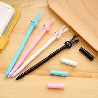 1pcs bunny gel pen 0 5mm cute pens stationery pens student cute black signature gel pen school office supplies writing tools pen