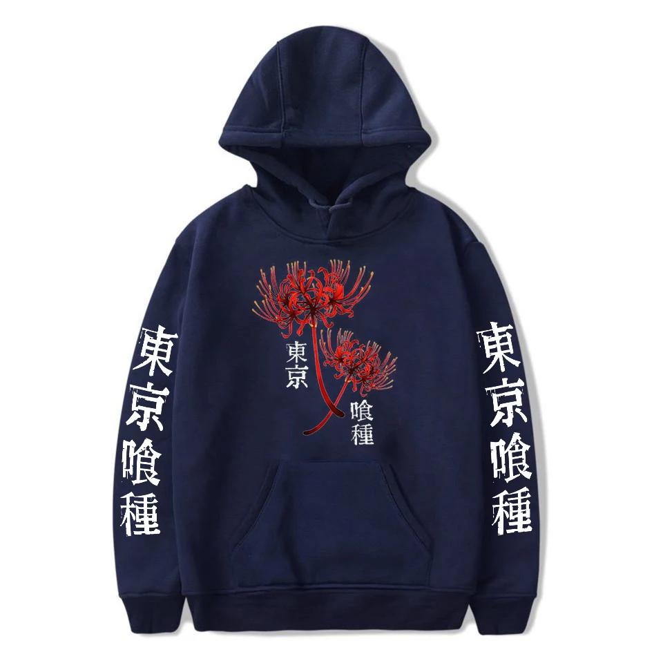 Hot Tokyo Ghoul Spider Lily Hoodie Anime Kanekiken Graphic Hoodie for Men Women Sportswear Tokyo Ghoul Cosplay Clothes Pullover