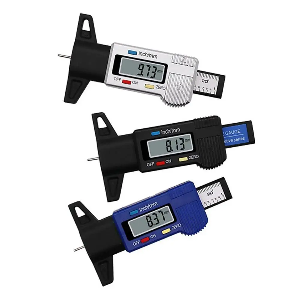 Цифровой измеритель глубины протектора шин пластиковый для автомобиля 0 25 4 мм