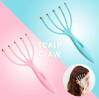 1pcs ball comb hair massager neck massage scalp pressure relaxation spa healing scalp brush five finger massager hair care