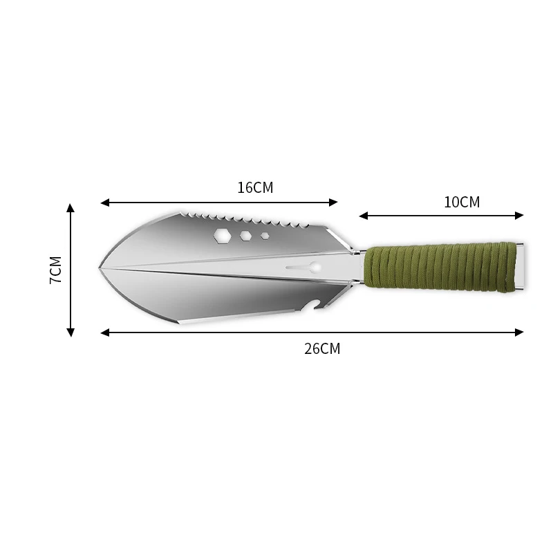 Multifunction Shovels Portable Garden Shovel Hunting Measurable Gardening Trowel Hiking Camping Equipment Outdoor Tools | Спорт и