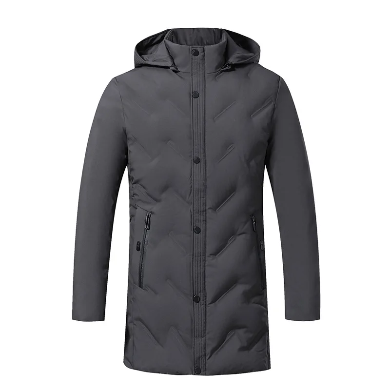 Новый мужской пуховик с хлопковой подкладкой для среднего возраста Зимняя