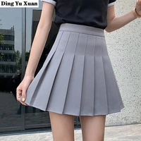 japanese women jk skirts high waist students school uniform pleated a line mini plaid harajuku preppy skirts
