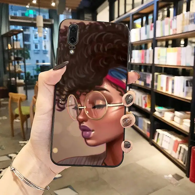 

Black girl Phone Case For Huawei Honor 8X 8A 9 10 10i Lite 20 NOVA 3i 3e
