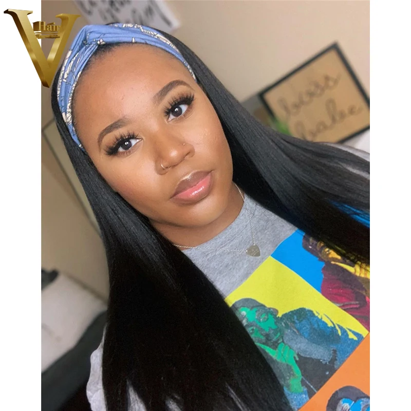 Оригинальные человеческие волосы безклеевые прямые парики бразильские без