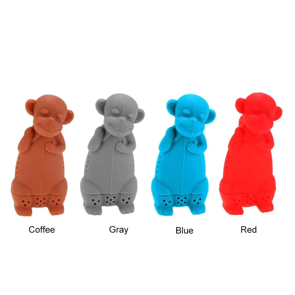 Monkey Tea Infuser Filter Silicone Bags Diffuser Strainer Brewing Making Device Ball Kitchen Tools | Дом и сад
