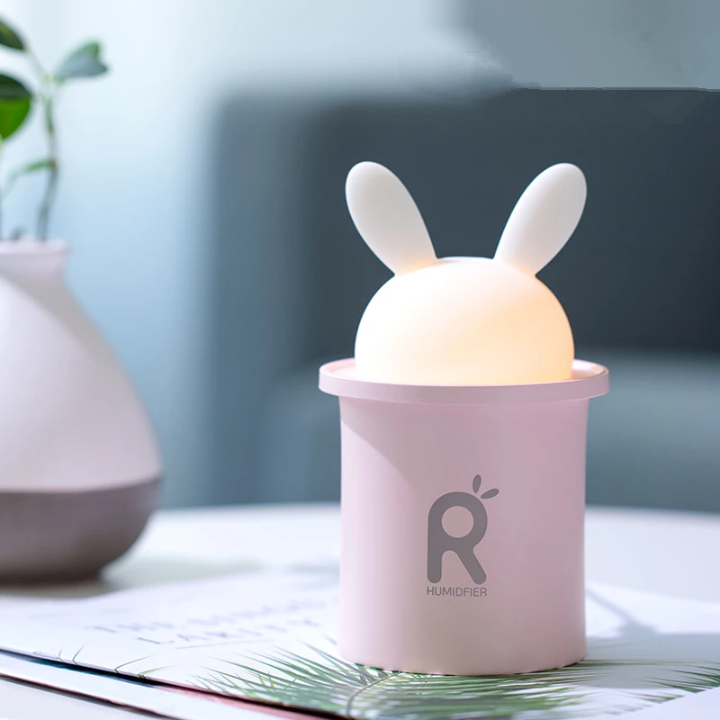 Мультяшный кролик 250 мл USB диффузор эфирного масла светодиодный светильник лампа