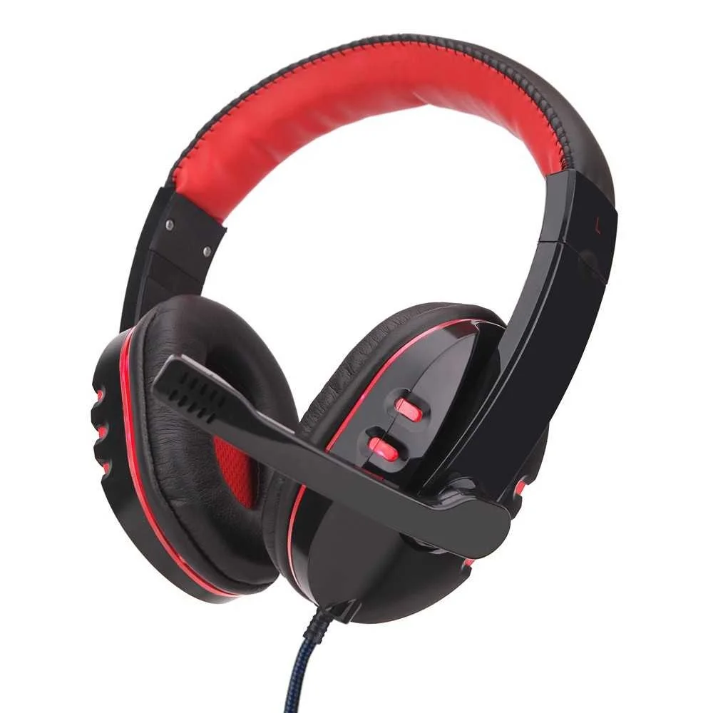 

Stereo Gaming Headset Headband Headphone USB 3.5mm LED With Mic For PC RD PS4 Computer Gamer Headphone 3.5mm