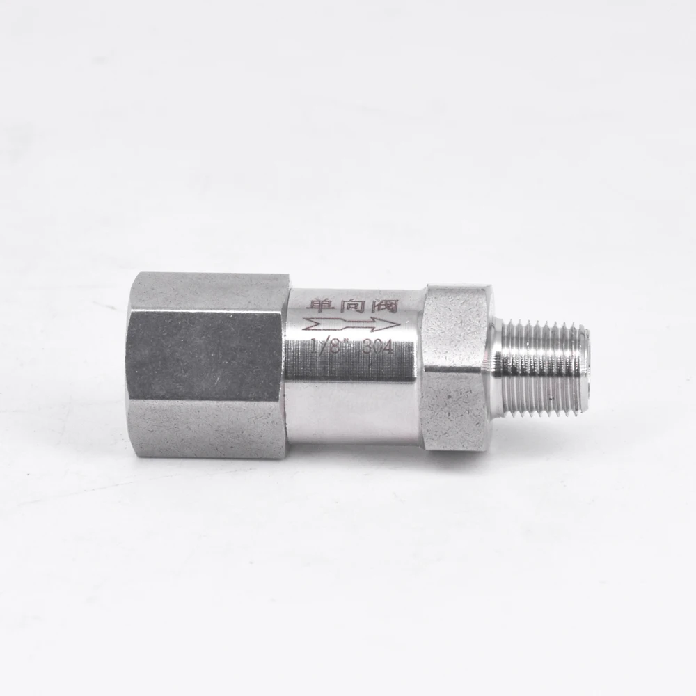 1/" 1/4" 3/" 1/2" BSP NPT мама-папа односторонний обратный клапан невозвратный встроенный 304 из нержавеющей стали