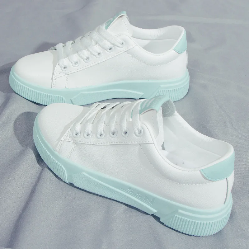 

2019 г. Весенние белые туфли для студентов обувь на плоской подошве на низком каблуке Женская обувь для отдыха женская обувь