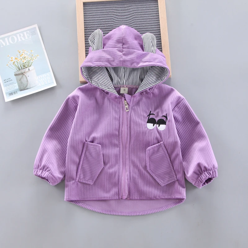 Детская Вельветовая куртка с капюшоном на молнии | одежда и обувь